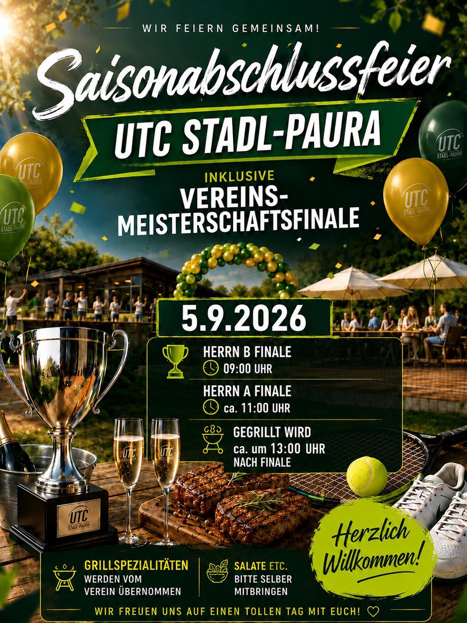 Saisonabschlussfeier inkl. Finalspiele Vereinsmeisterschaft